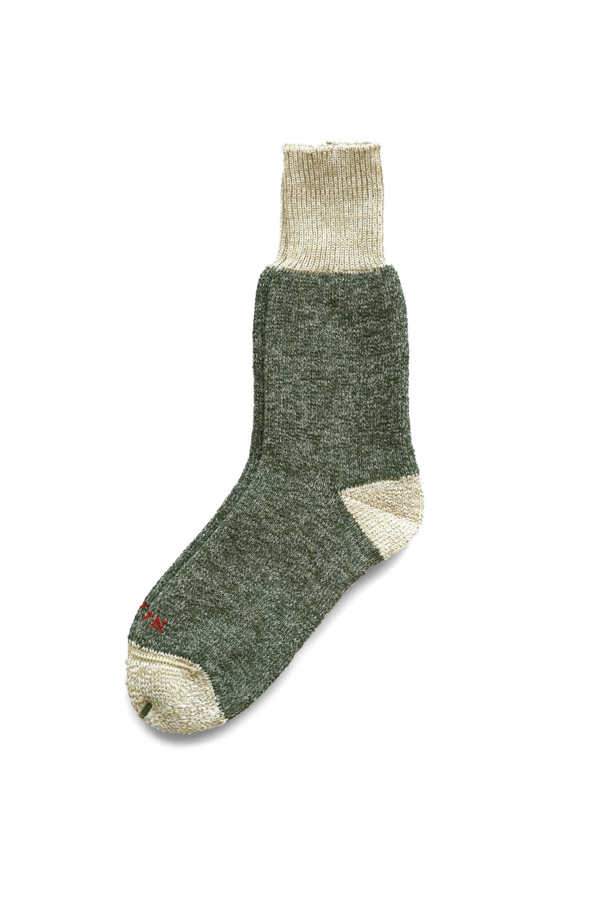 ◯ Nigel Cabourn - PILE 2TONE SOCKS - GREEN