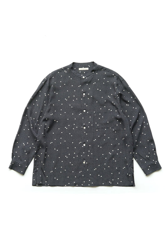 OLD JOE - ORIGINAL PRINTED BAND COLLAR SHIRTS (CALICO) - NOCTURNE