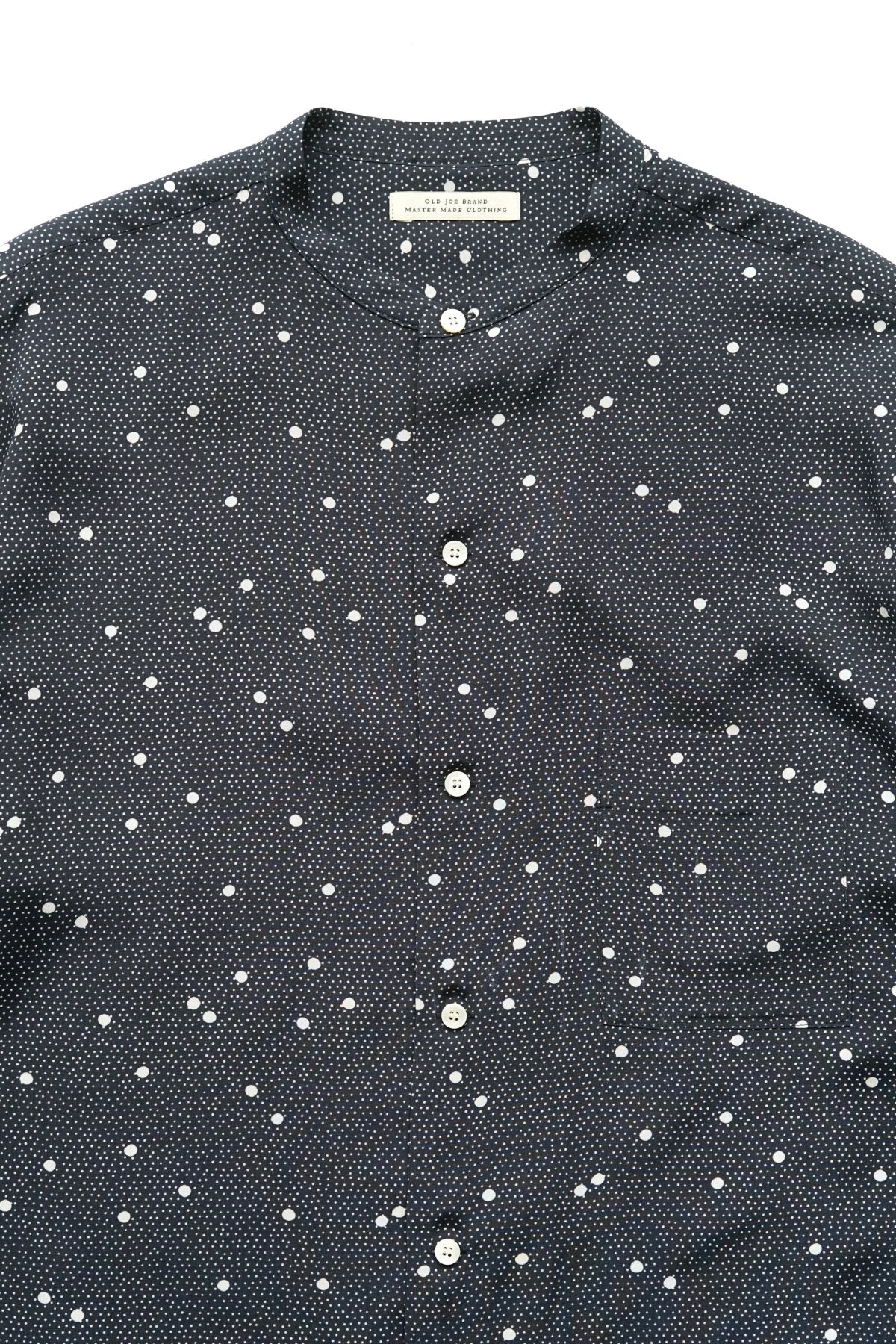 OLD JOE - ORIGINAL PRINTED BAND COLLAR SHIRTS (CALICO) - NOCTURNE