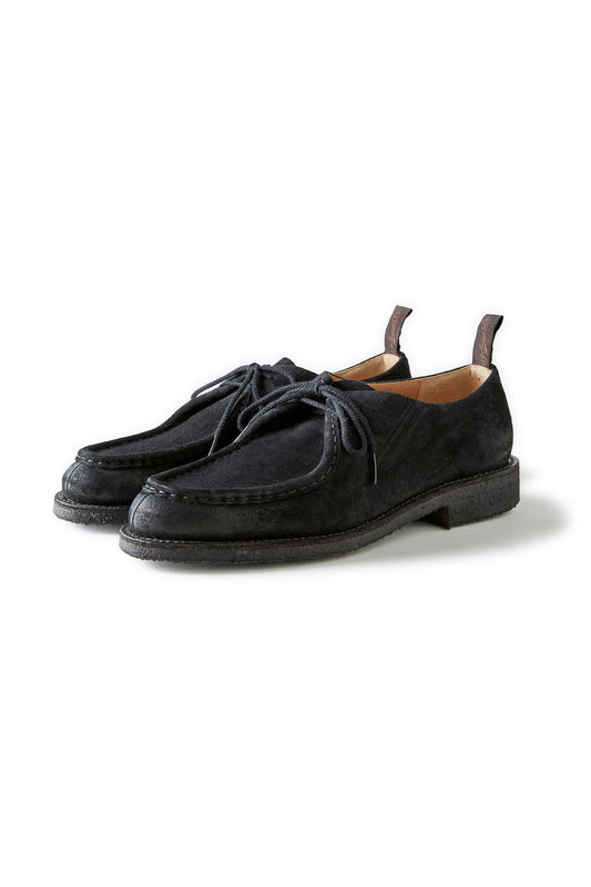 OLD JOE - “The Shepherd“ DISTRESSED SUEDE TYROLEAN SHOES -  BLACK