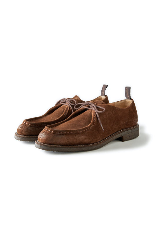 OLD JOE - “The Shepherd“ DISTRESSED SUEDE TYROLEAN SHOES -  WALNUT