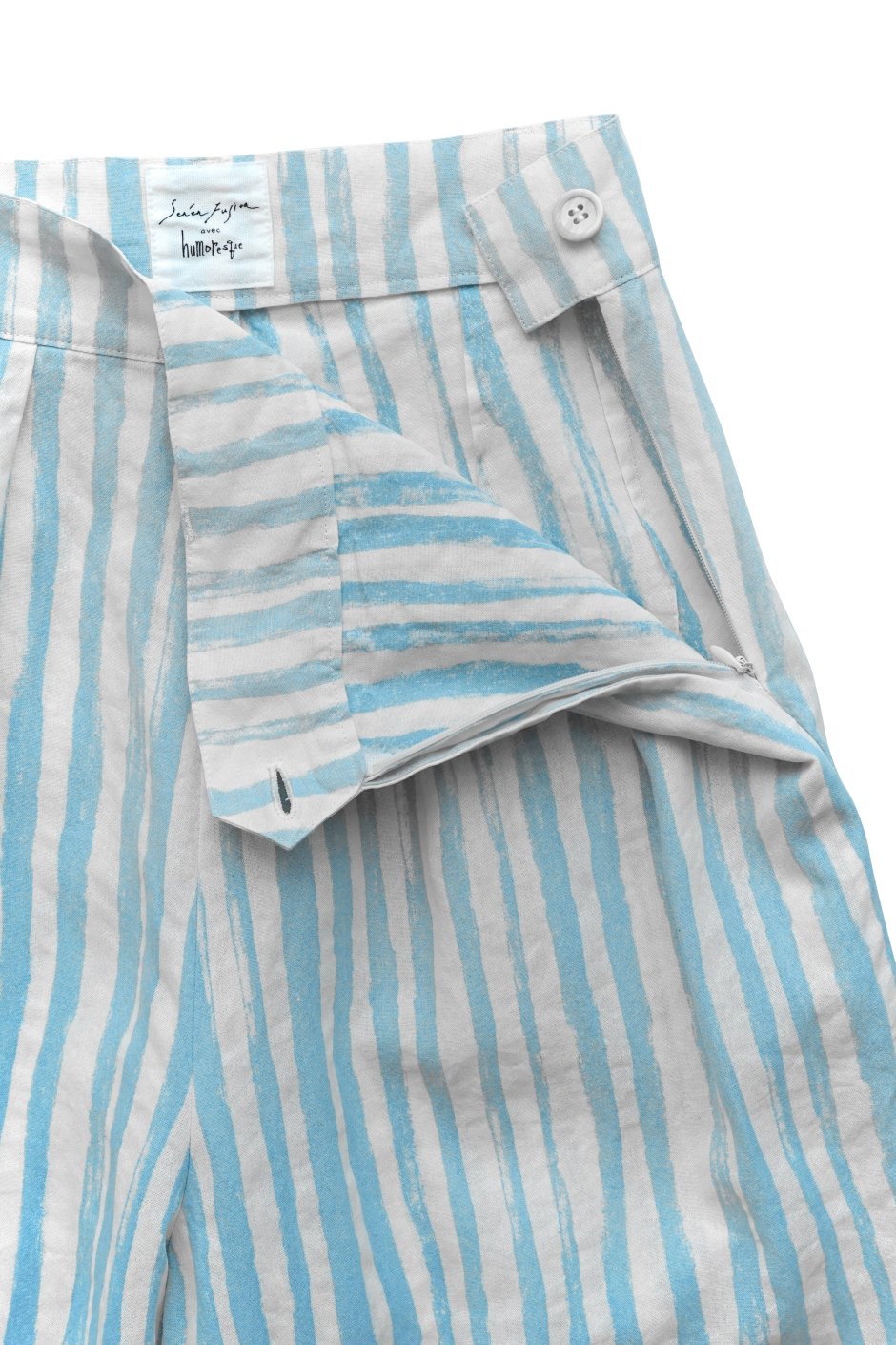 humoresque - wide pants - stripe - light blue