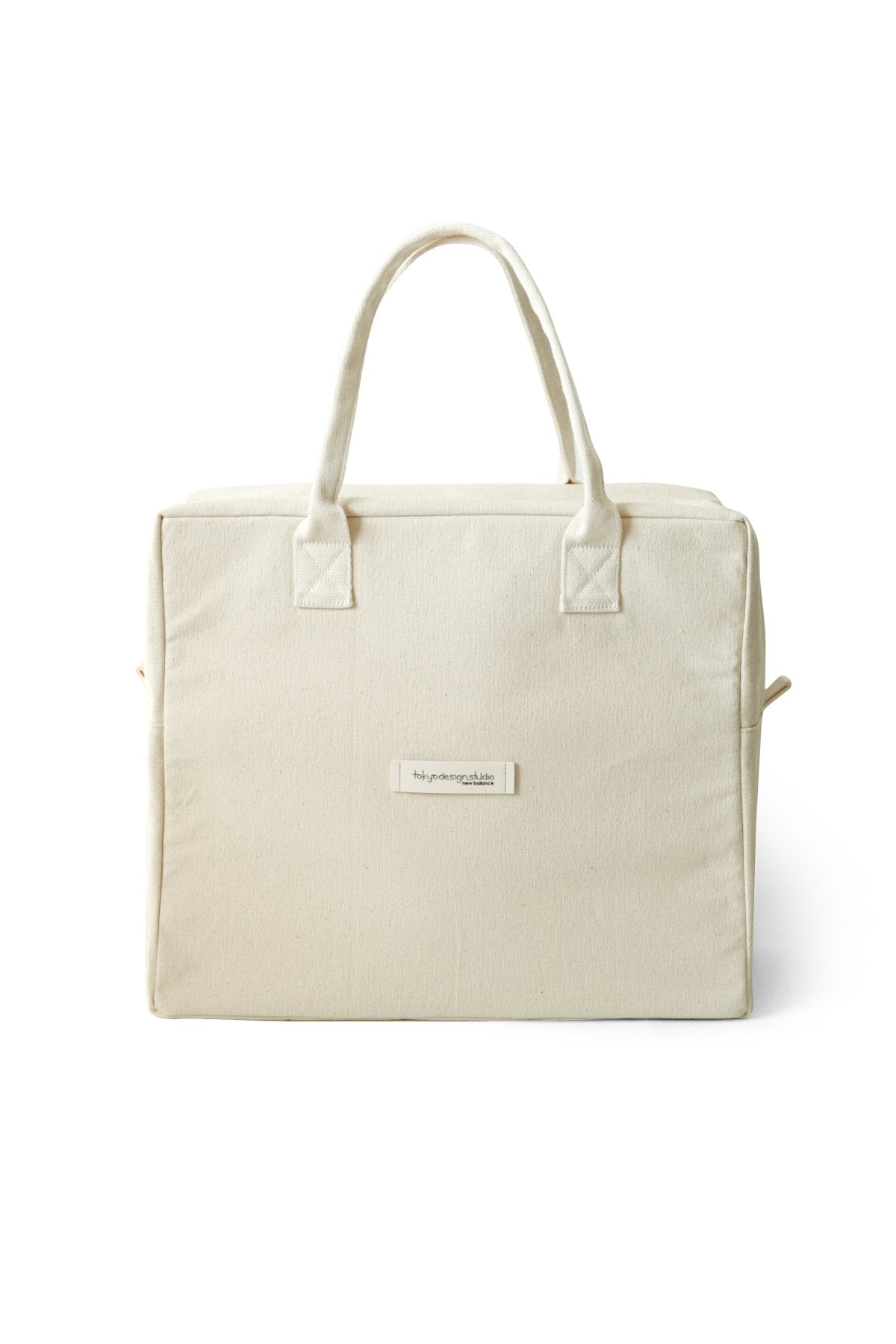 TOKYO DESIGN STUDIO New Balance - Organic Cotton Canvas Boston Bag - OFF WHITE