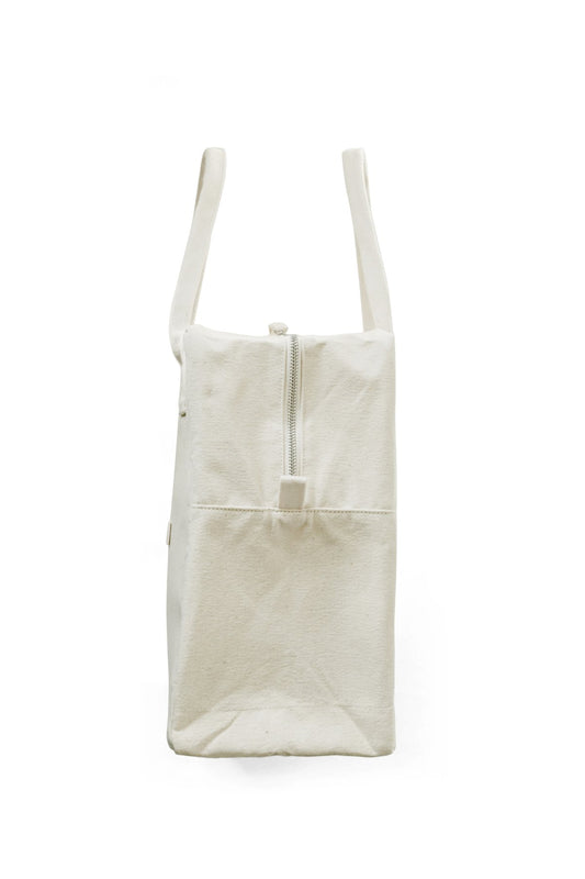 TOKYO DESIGN STUDIO New Balance - Organic Cotton Canvas Boston Bag - OFF WHITE