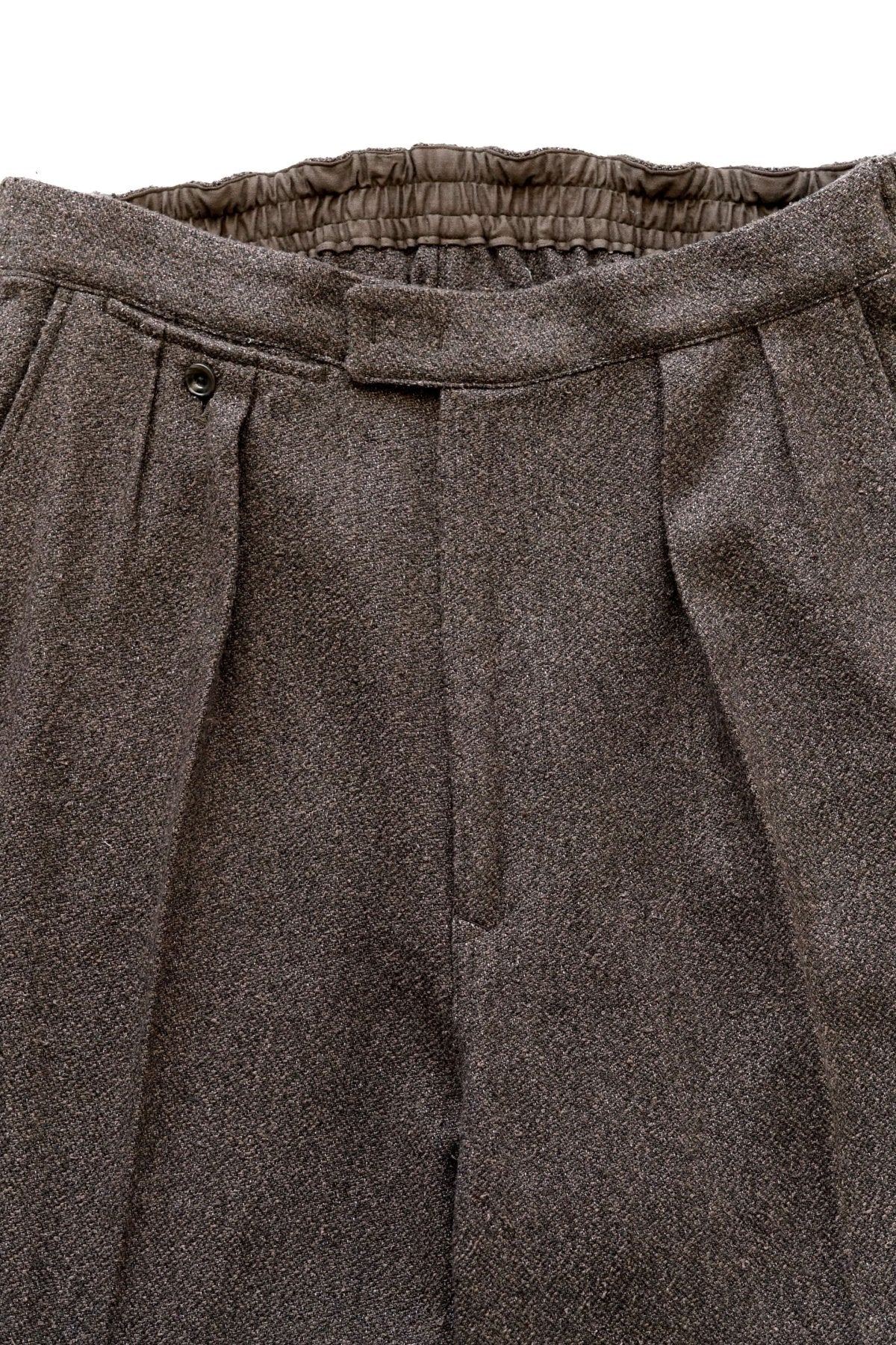 OLD JOE - GATHERING-WAIST SPORTING TROUSER - ESPRESSO