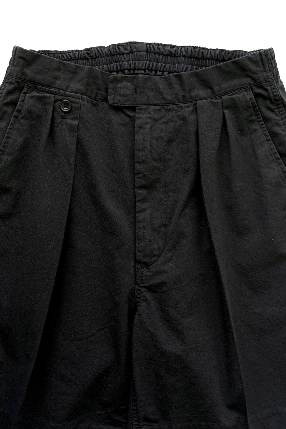 OLD JOE ★ ★★- EXCLUSIVE GATHERING-WAIST SPORTING TROUSER - BLACK