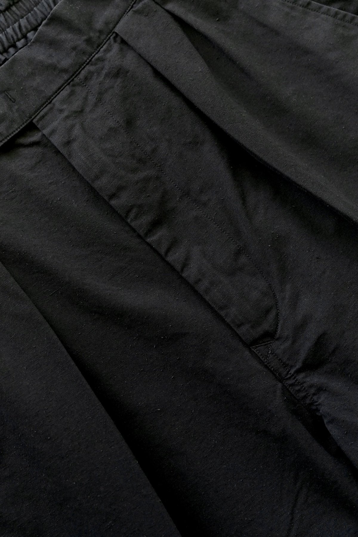 OLD JOE ★ ★★- EXCLUSIVE GATHERING-WAIST SPORTING TROUSER - BLACK