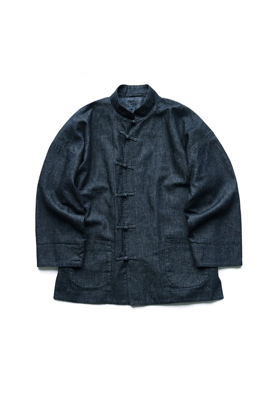 OLD JOE - ORIENTAL KNOT BUTTON JACKET - INDIGO