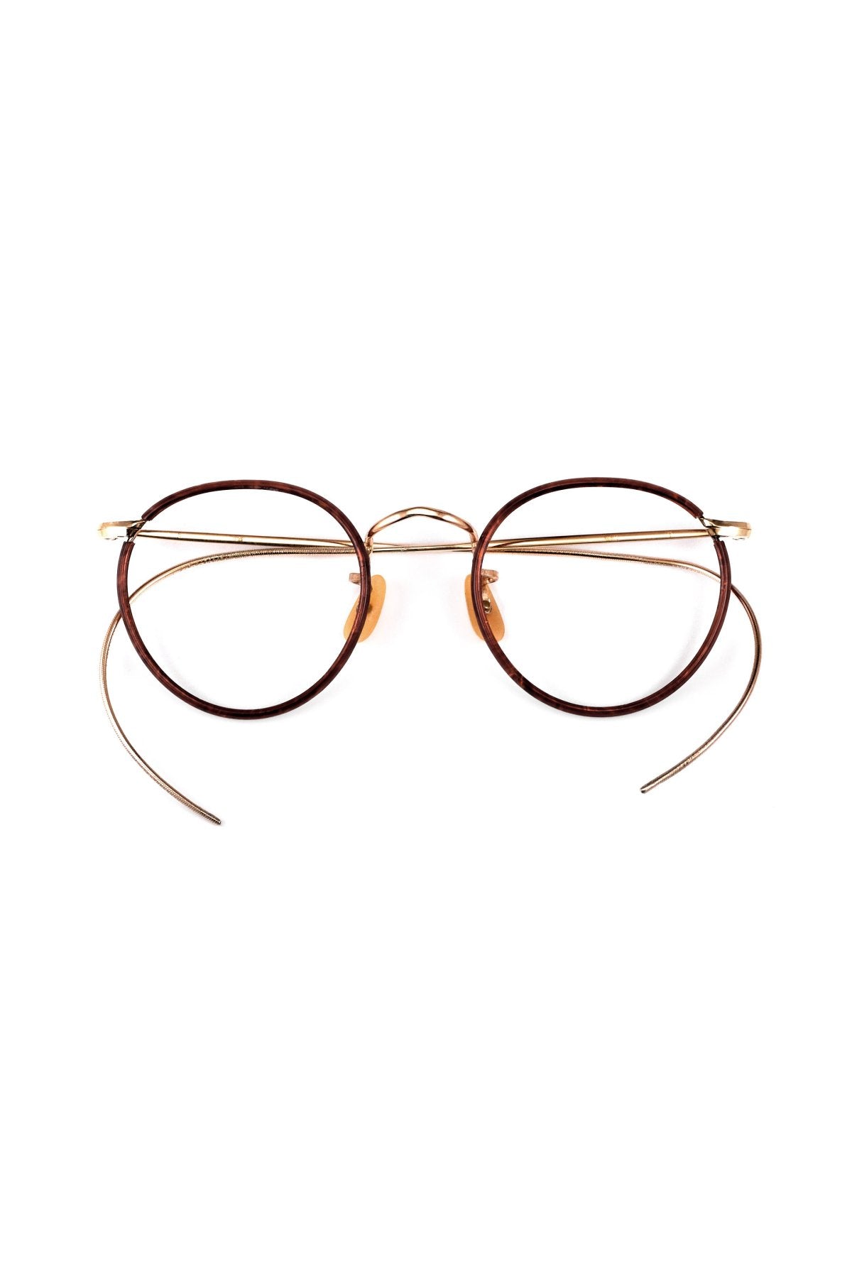 1970s ALGHA BRITISH VINTAGE EYEWEAR ROUND - OPT-886