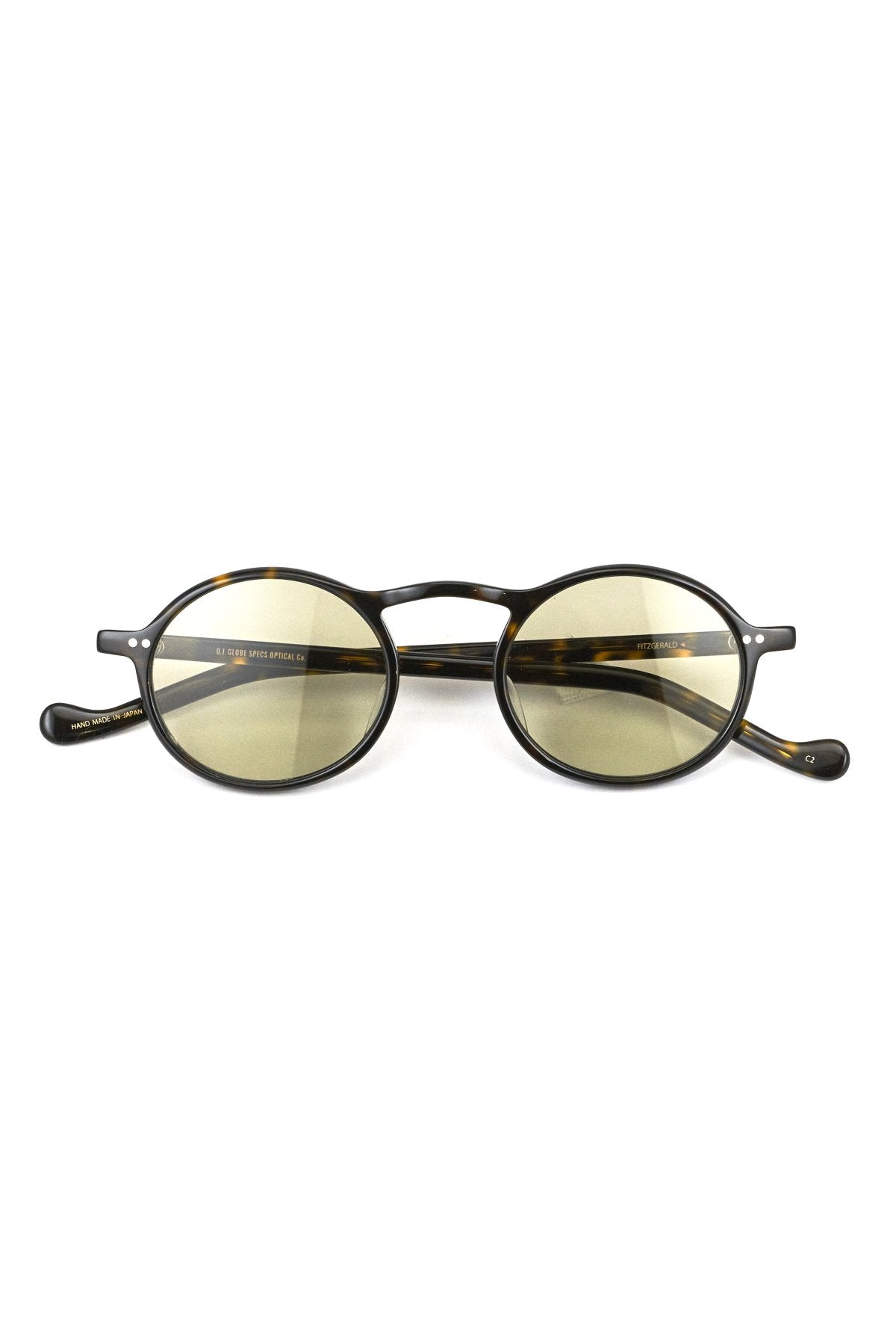 OLD JOE - O.J. GLOBE SPECS OPTICAL Co - FIZGERALD - TORTOISESHELL ×LIGHT GREEN