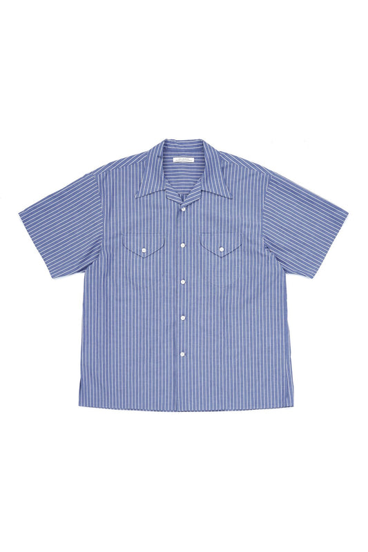 OLD JOE - SWALLOW COLLAR SPORTS SHIRTS S/S - NOCTURNE STRIPE