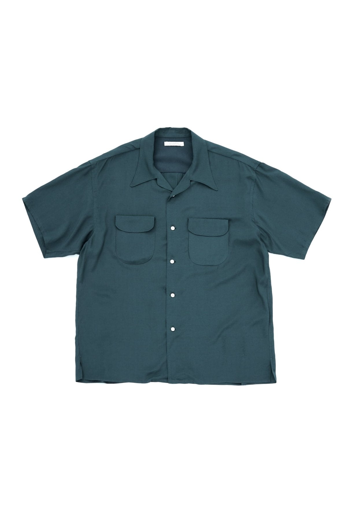 OLD JOE - SWALLOW COLLAR NASSOU SHIRTS S/S - GREEN