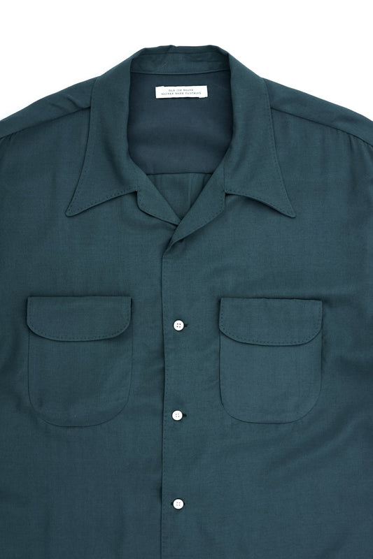 OLD JOE - SWALLOW COLLAR NASSOU SHIRTS S/S - GREEN