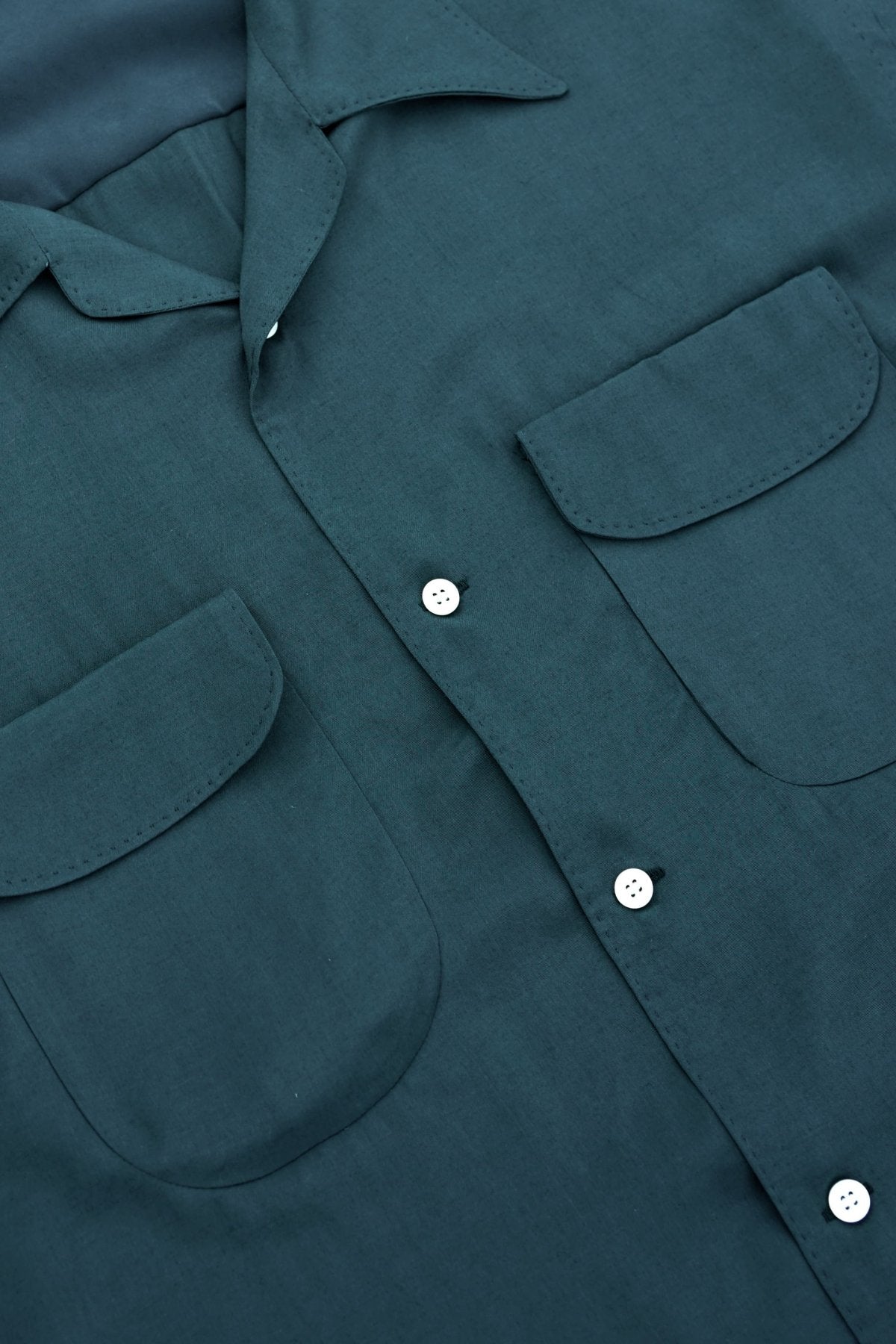 OLD JOE - SWALLOW COLLAR NASSOU SHIRTS S/S - GREEN