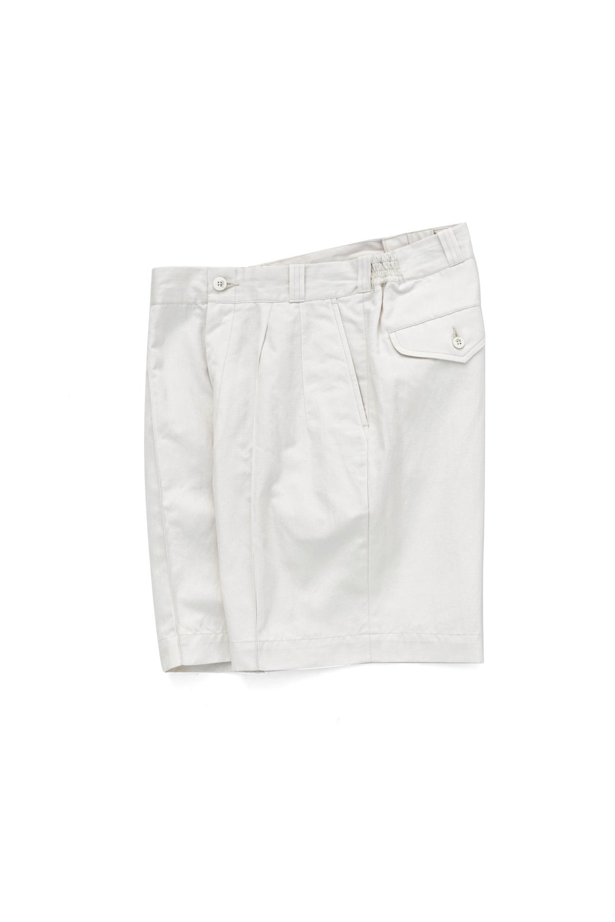 OLD JOE - FRONT TUCK ARMY SHORTS - BONE