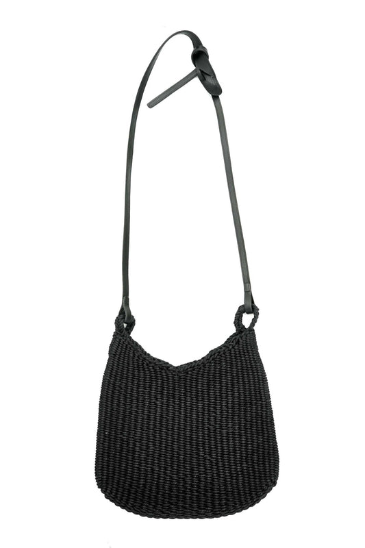 OLD JOE - PRIMITIVE WOVEN FISHING BAG - BLACK