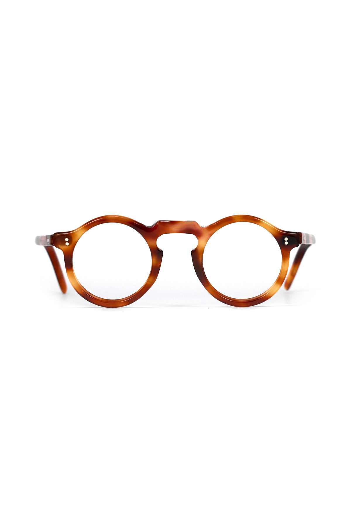 1940s - FRANCE VINTAGE EYEGLASS ROUND HONEY AMBER - OPT-912