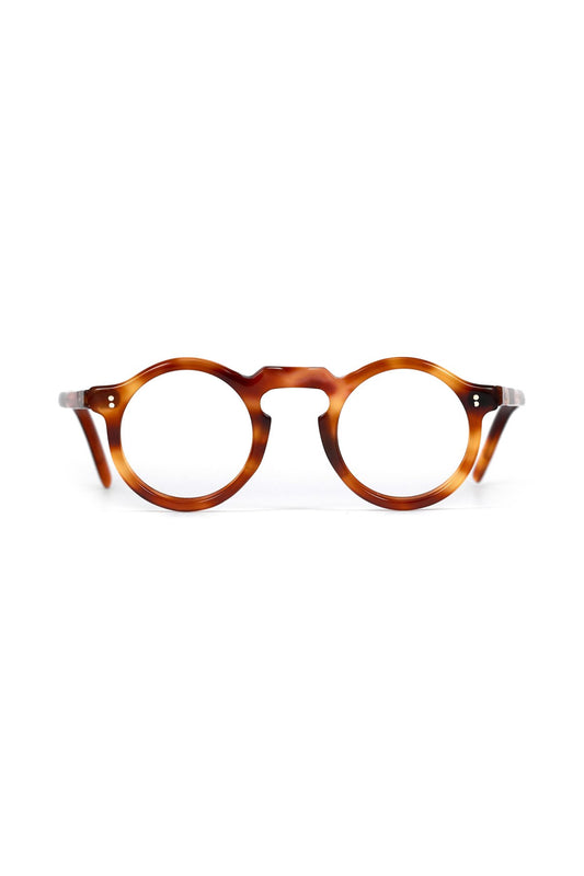 1940s - FRANCE VINTAGE EYEGLASS ROUND HONEY AMBER - OPT-912