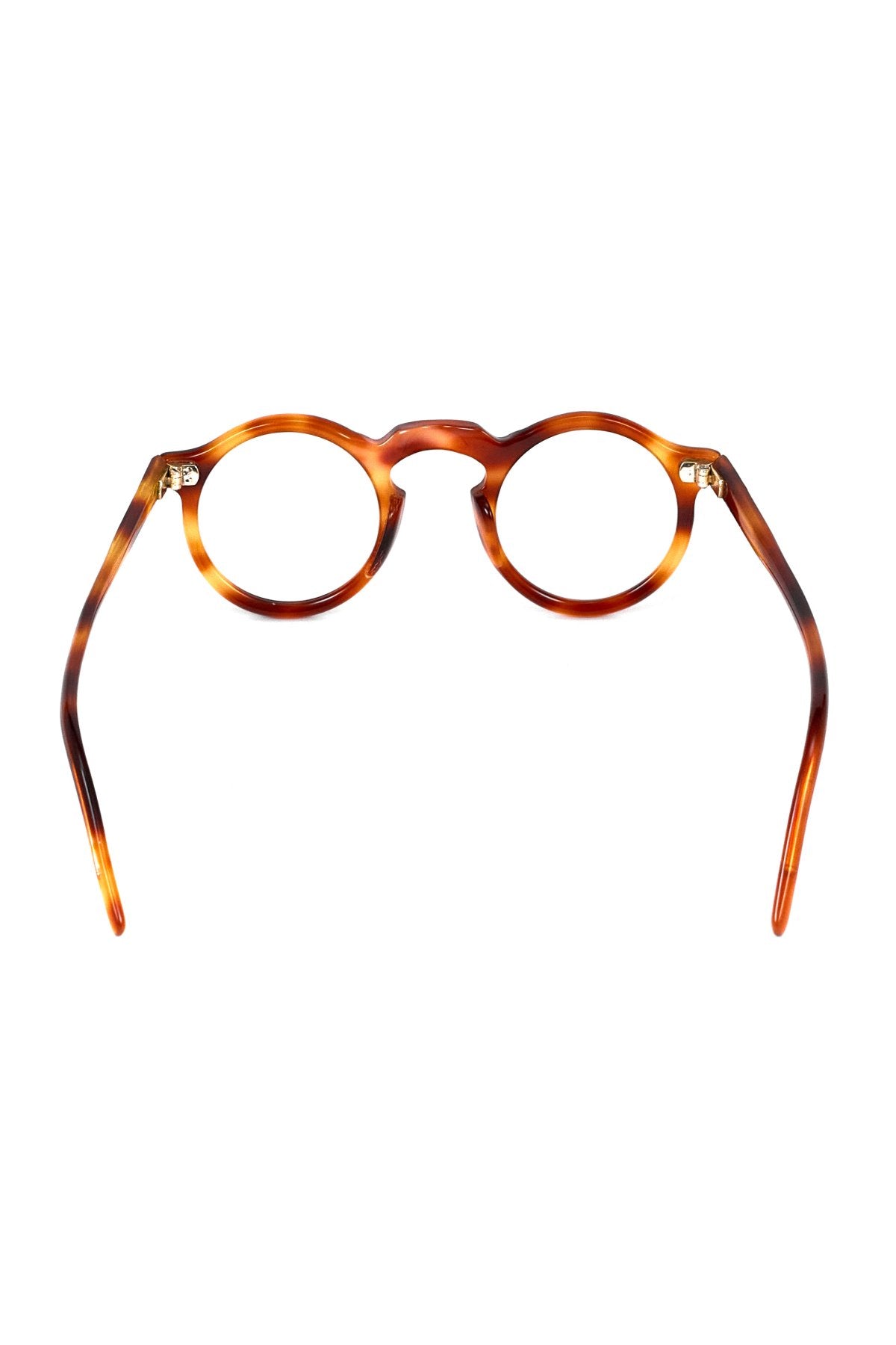 1940s - FRANCE VINTAGE EYEGLASS ROUND HONEY AMBER - OPT-912