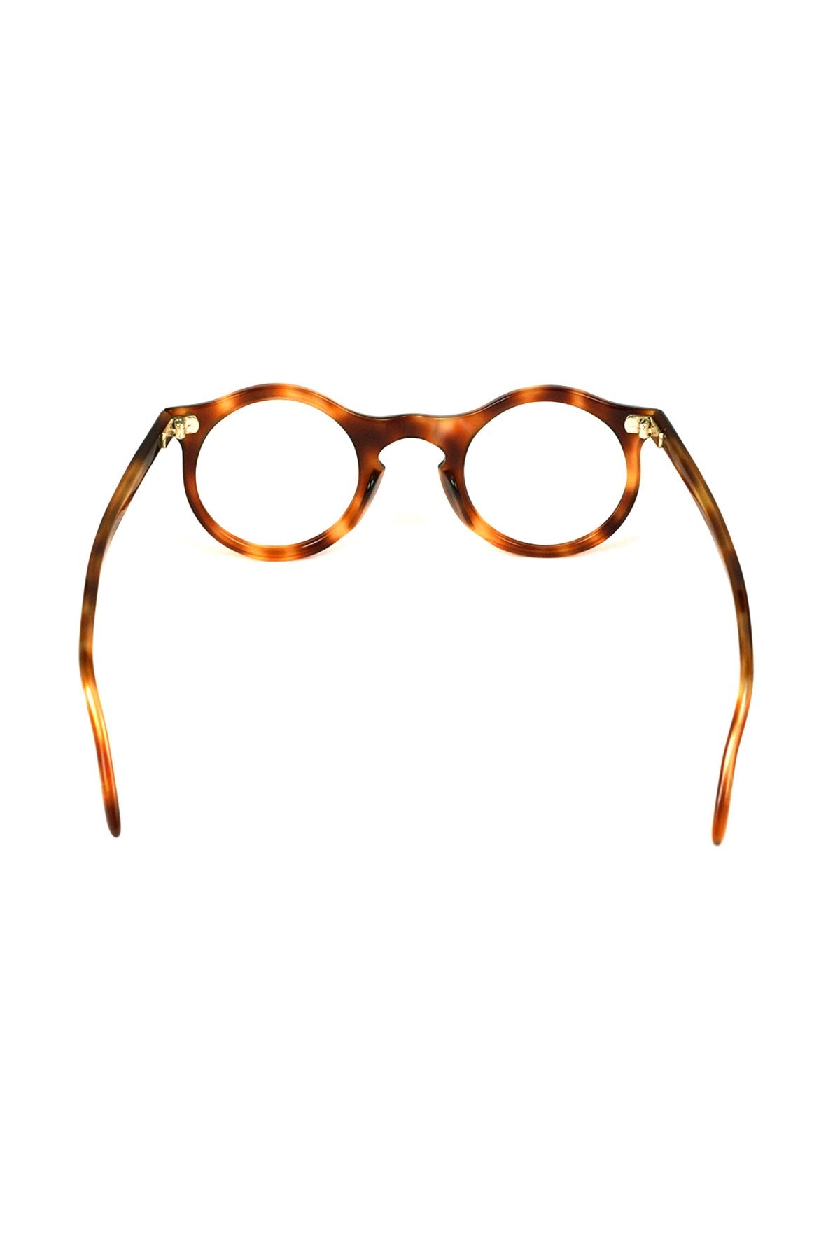 1940s - FRANCE VINTAGE EYEGLASS ROUND HONEY AMBER - OPT-913