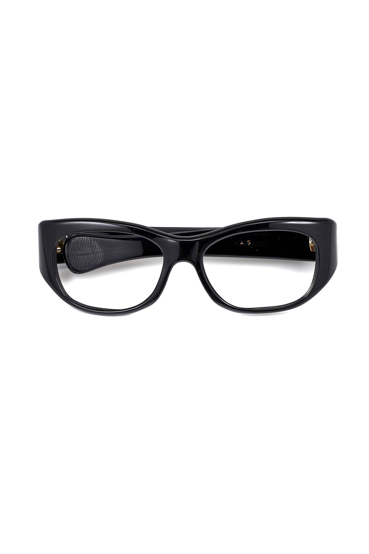 1960s FRAME FRANCE VINTAGE EYEGLASS BLACK - OPT-914