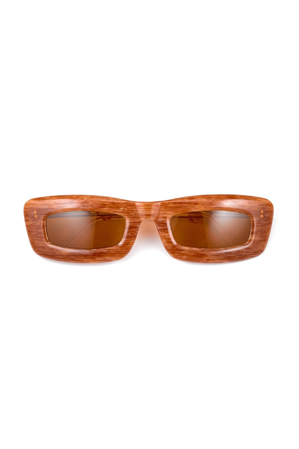 1960s  BRITISH HAND MADE SUNGLASS GRAIN WOOD  - OPT-917