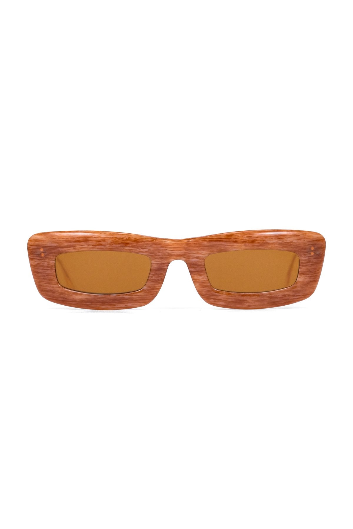 1960s  BRITISH HAND MADE SUNGLASS GRAIN WOOD  - OPT-917