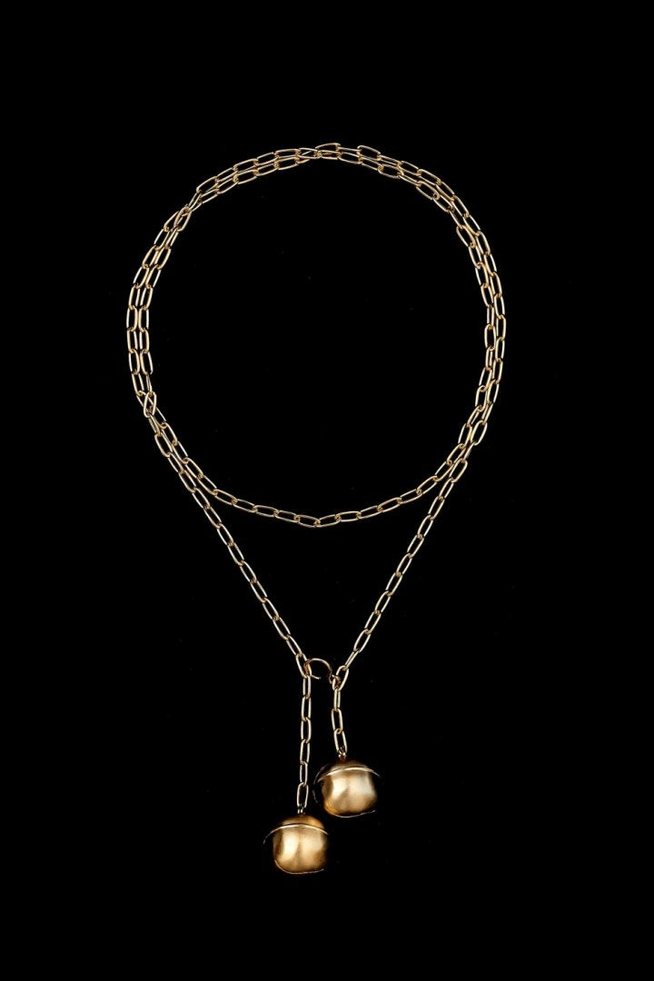 8UEDE - DOUBLE RING NECK - GOLD