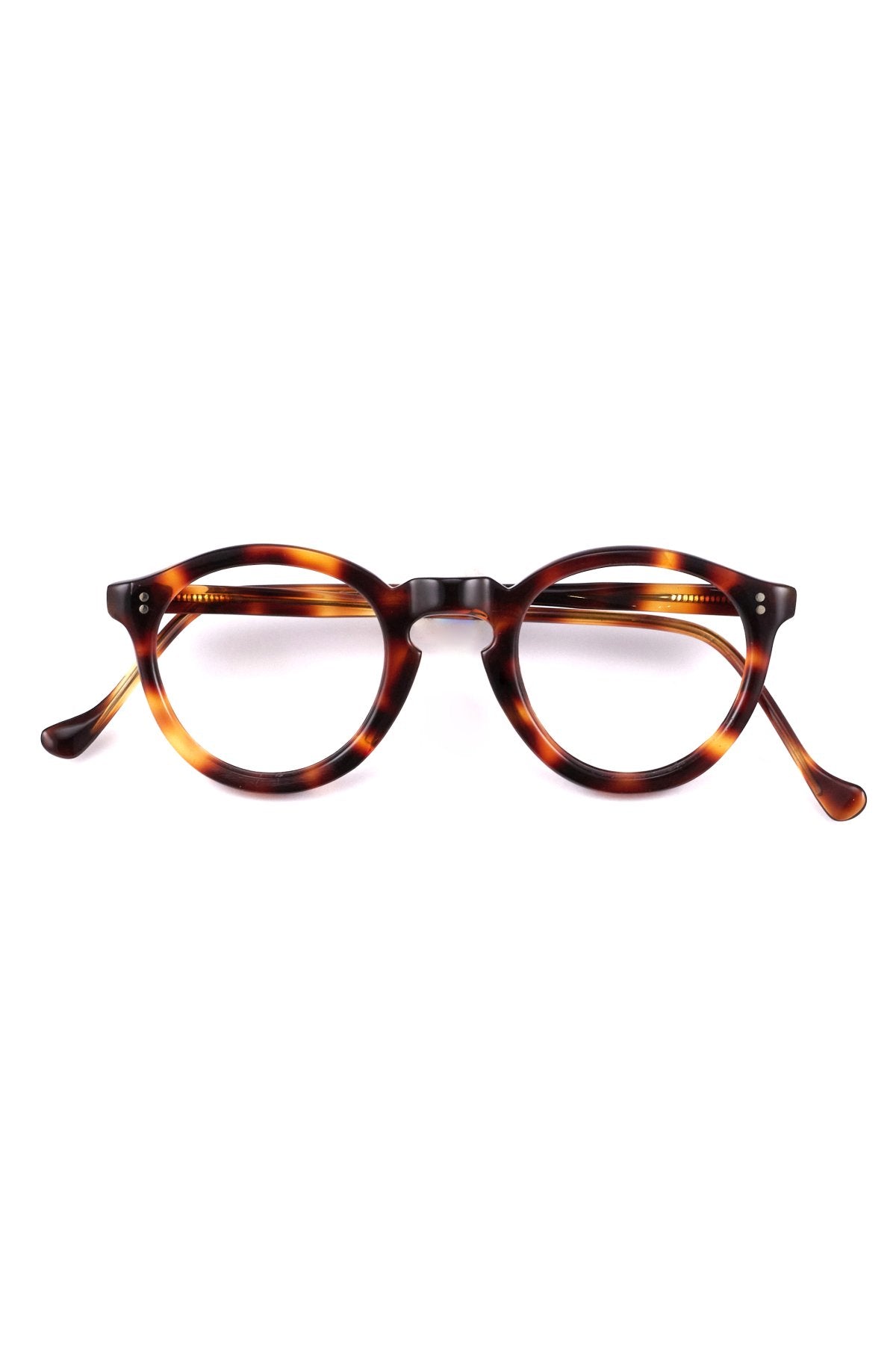 1950s - FRANCE VINTAGE EYEGLASS PANTO DEMI AMBER - OPT-918