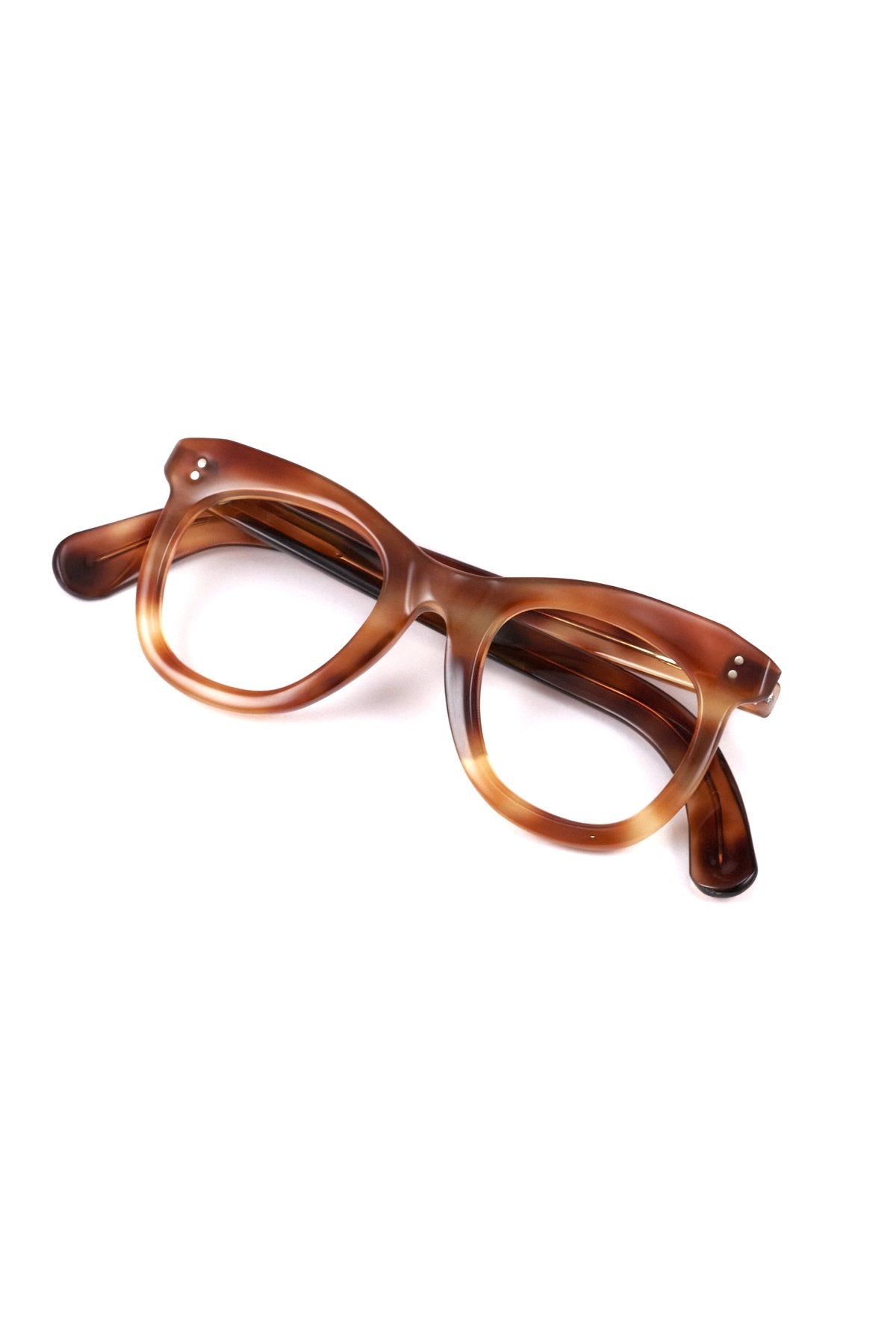 1950s HAND MADE  FRANCE VINTAGE EYEGLASS  HONEY AMBER - OPT-921