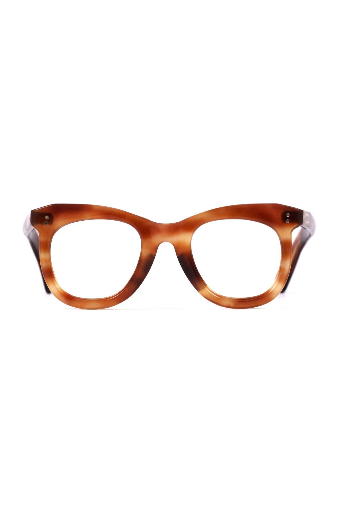 1950s HAND MADE  FRANCE VINTAGE EYEGLASS  HONEY AMBER - OPT-921