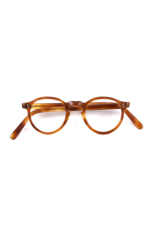 1950s - FRANCE VINTAGE EYEGLASS PANTO HONEY AMBER - OPT-923