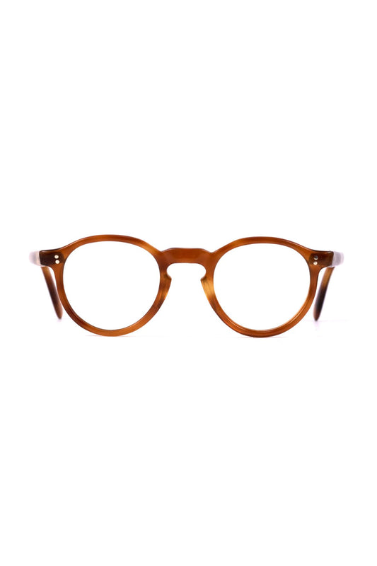 1950s - FRANCE VINTAGE EYEGLASS PANTO HONEY AMBER - OPT-923