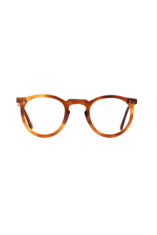 1950s - FRANCE VINTAGE EYEGLASS PANTO HONEY AMBER - OPT-924