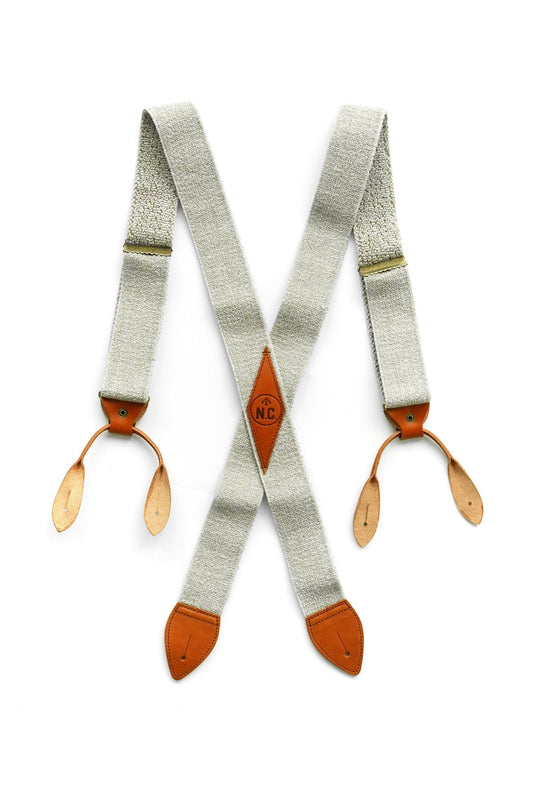 ◯ Nigel Cabourn - US ARMY SUSPENDER LINEN - IVORY