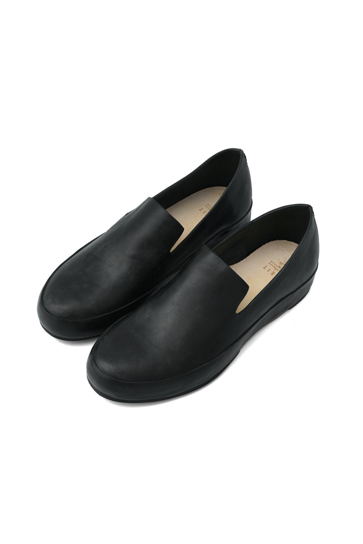 FEIT - HAND SEWN SLIPPER RUBBER - BLACK