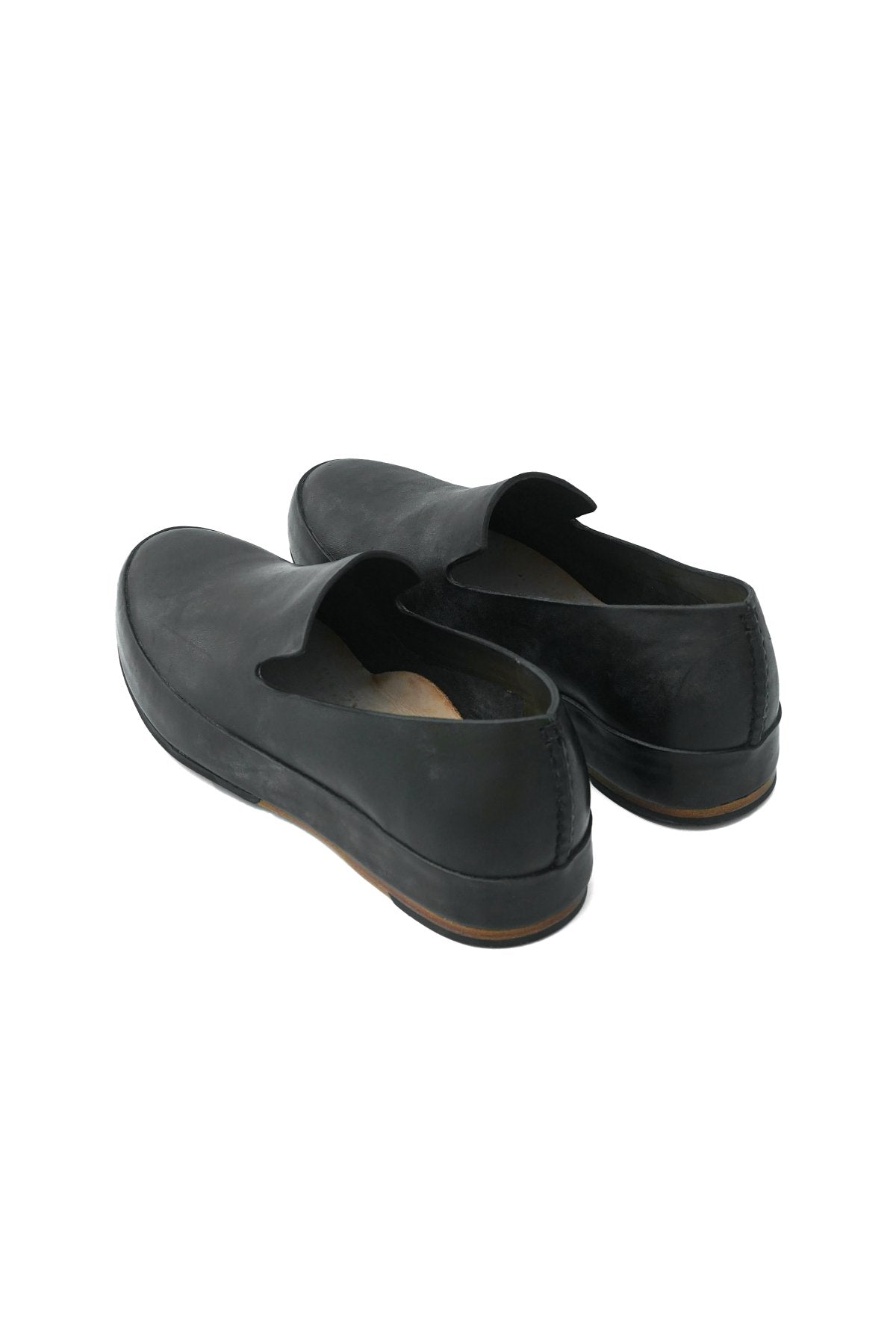 FEIT - HAND SEWN SLIPPER RUBBER - BLACK