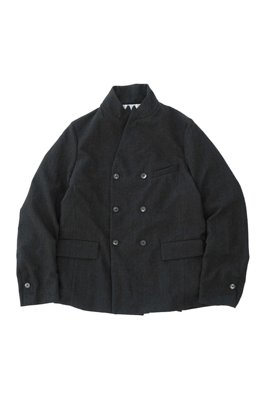 Bergfabel - DOUBLE BREASTED JACKET - CHACOAL HERRINGBONE