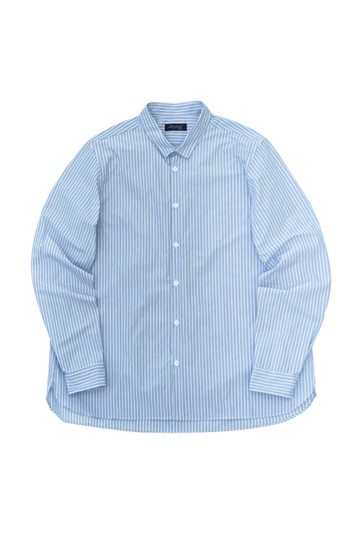 Bergfabel - LARGE SHORT TYROL SHIRT - BLUE STRIPE