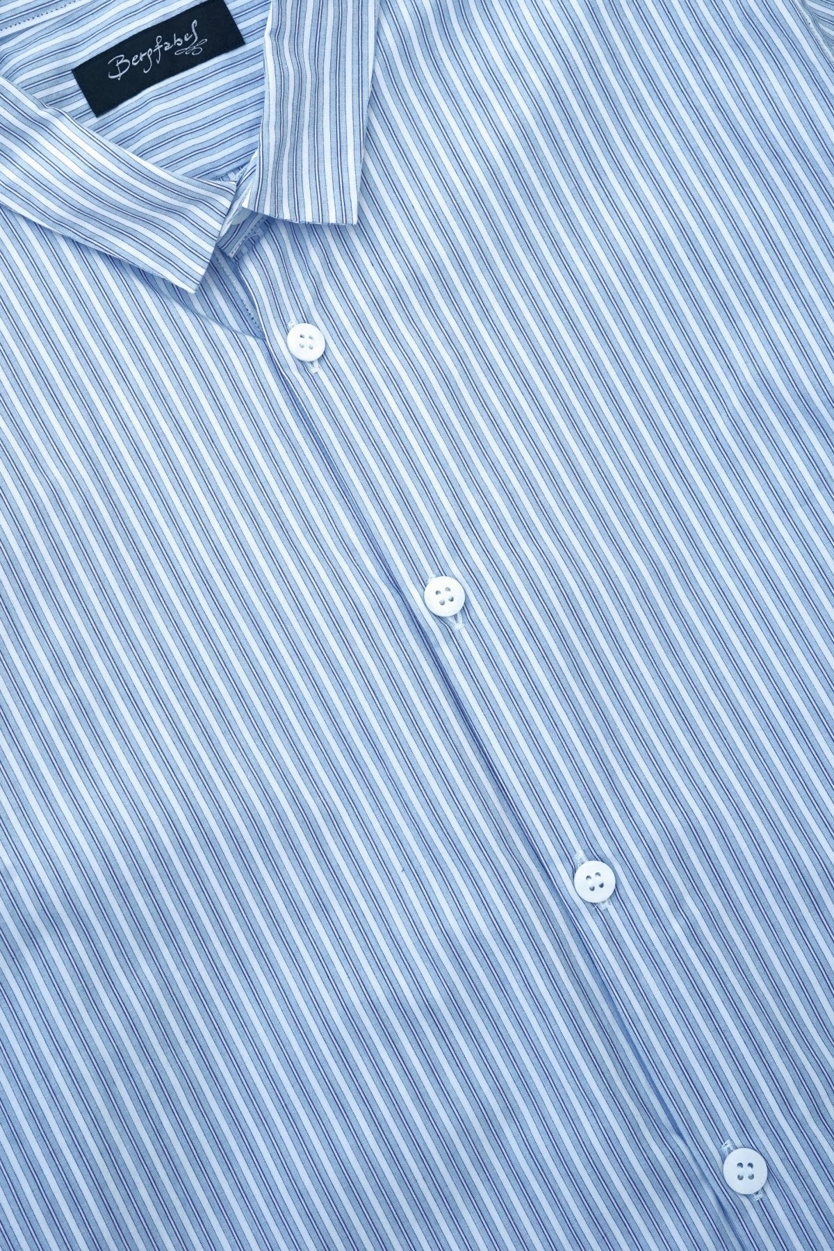 Bergfabel - LARGE SHORT TYROL SHIRT - BLUE STRIPE