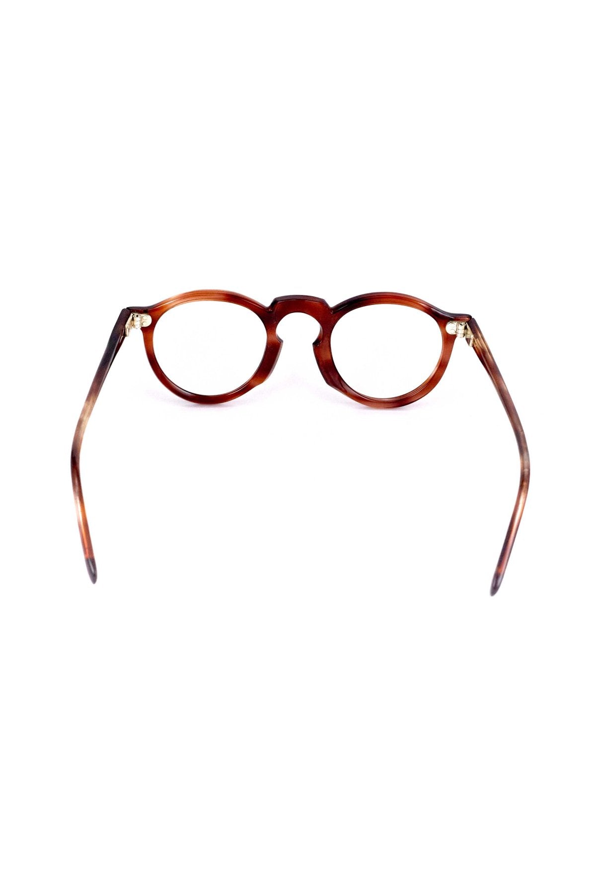 1950s - FRANCE VINTAGE EYEGLASS PANTO HONEY AMBER - OPT-931