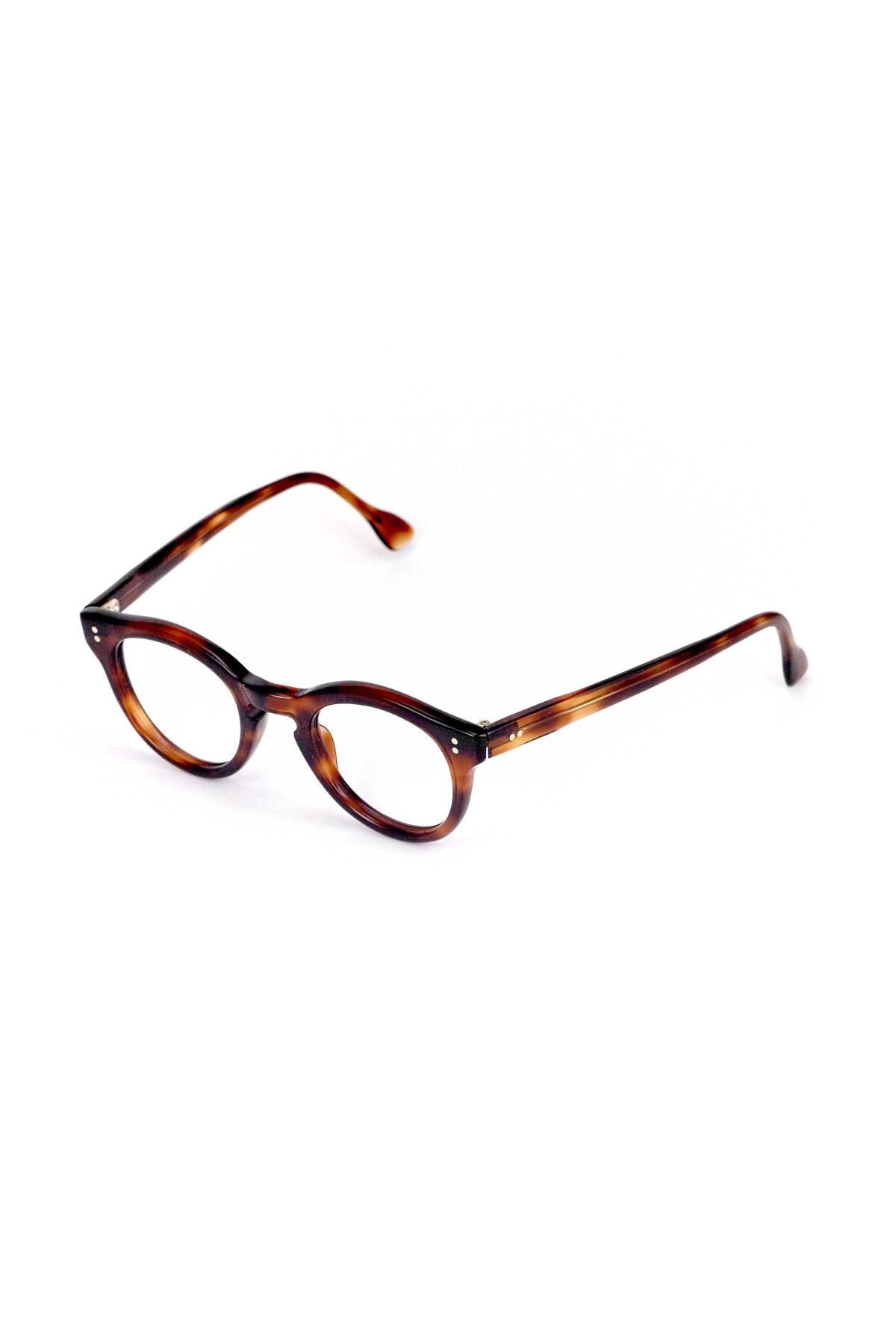 1950s - FRANCE VINTAGE EYEGLASS PANTO DEMI AMBER - OPT-932