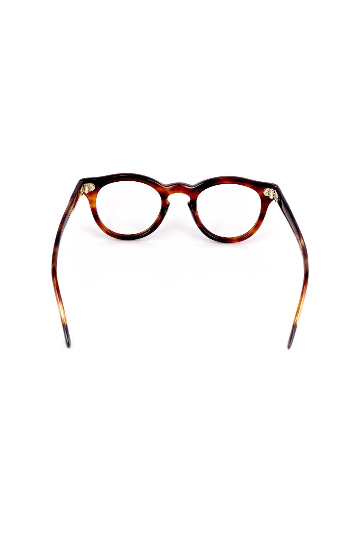 1950s - FRANCE VINTAGE EYEGLASS PANTO DEMI AMBER - OPT-932