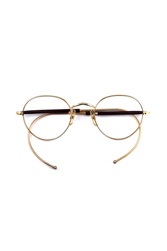 1970s ALGHA BRITISH VINTAGE EYEWEAR PANTO ROUND - OPT-938