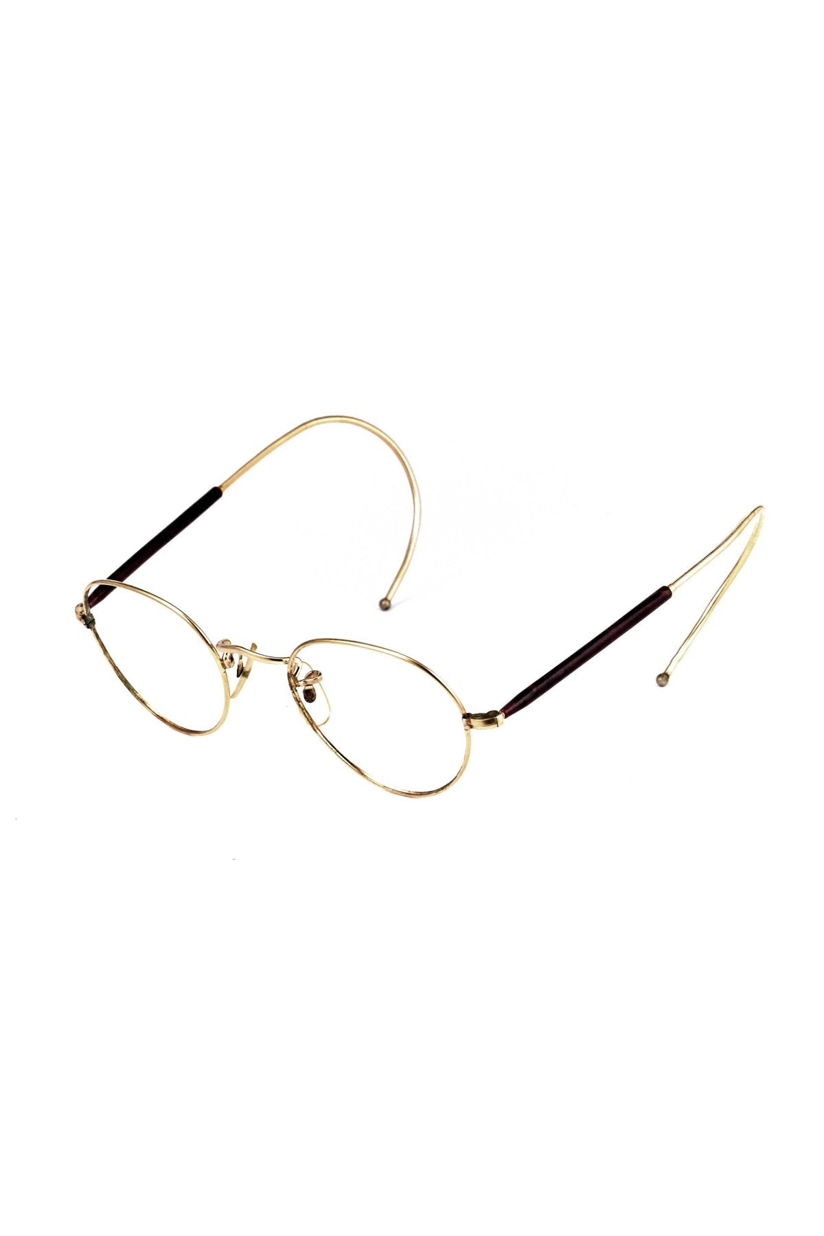 1970s ALGHA BRITISH VINTAGE EYEWEAR PANTO ROUND - OPT-938