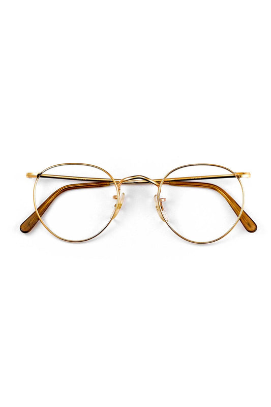 1970s ALGHA BRITISH VINTAGE EYEWEAR PANTO ROUND - OPT-939