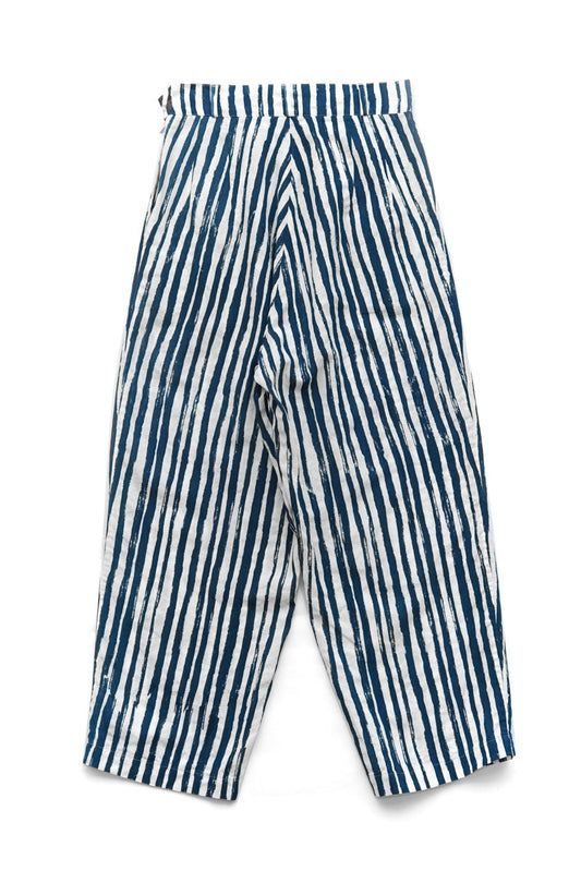 humoresque - wide pants - stripe - indigo