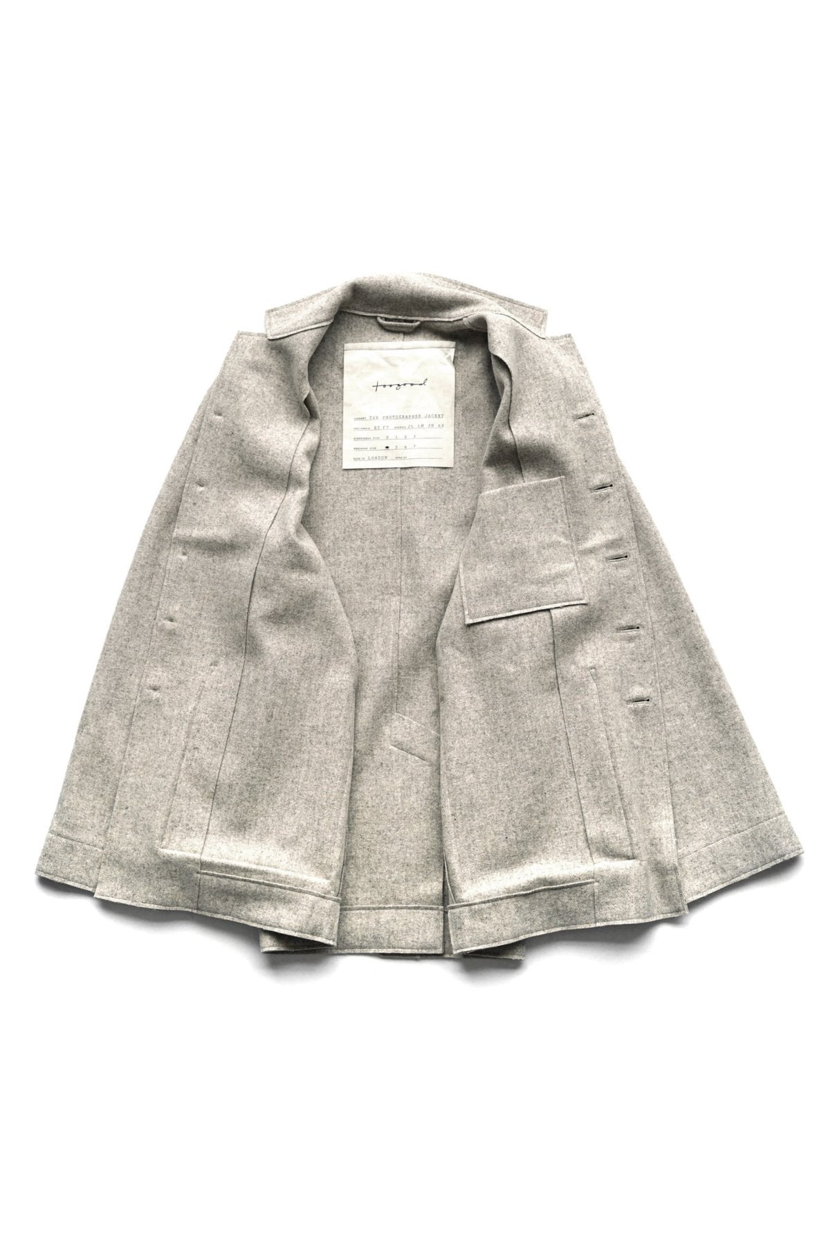 toogood - THE PHOTOGRAPHER JACKET - WOOl FELT - STONE