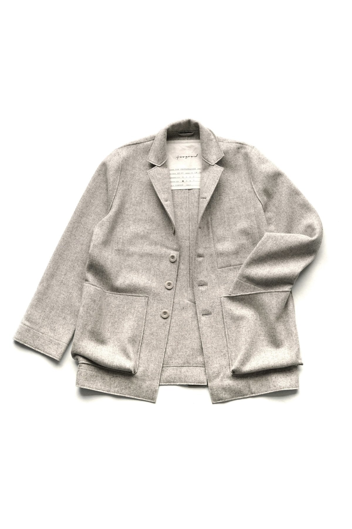 toogood - THE PHOTOGRAPHER JACKET - WOOl FELT - STONE