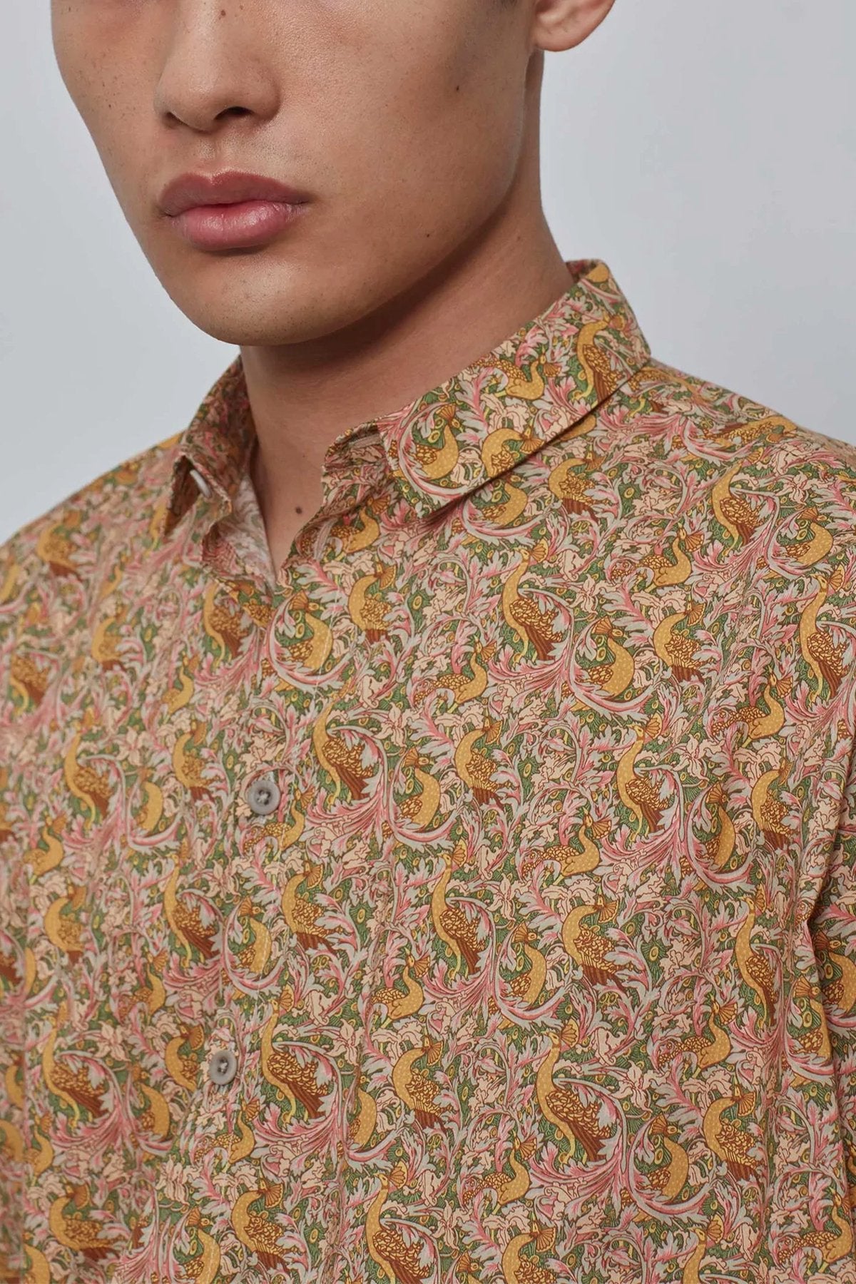 toogood - THE DRAUGHTSMAN SHIRT - TANA LAWN EDENS AWAKENING - GOLD